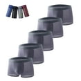 thumbnail image 1 of 5PC Big & Tall 4XL Men's Boxer Briefs - Dark Gray, 100% Polyester - Breathable, Quick-Drying, Durable Underwear for Daily & Active Use, 1 of 9