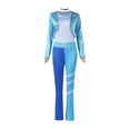 thumbnail image 1 of 5PC Blue Princess Rise of Red Cosplay Costume for Women, Blue Jacket, Top, Pants, Gloves and Choker Collection, Halloween Costume for Anime Masquerade Birthday Party, 1 of 9