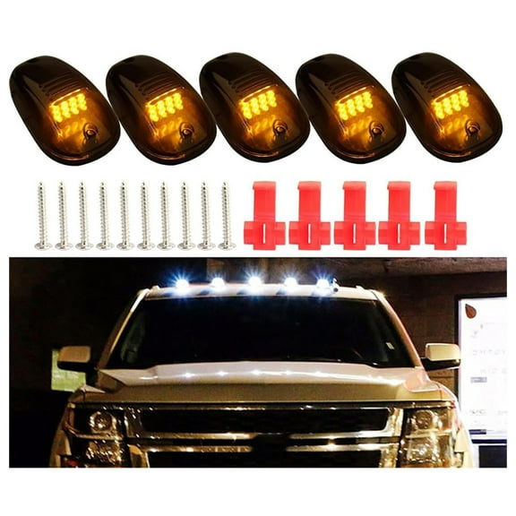 5PC Car Roof Lighting Each Containing 9 Light Beads Improved Truck Cab Lights Led Cab Lights With Vibration Sensor Roof Lights With Vibration Sensor, Xinsrenus Under $5! 5PC Car Roof