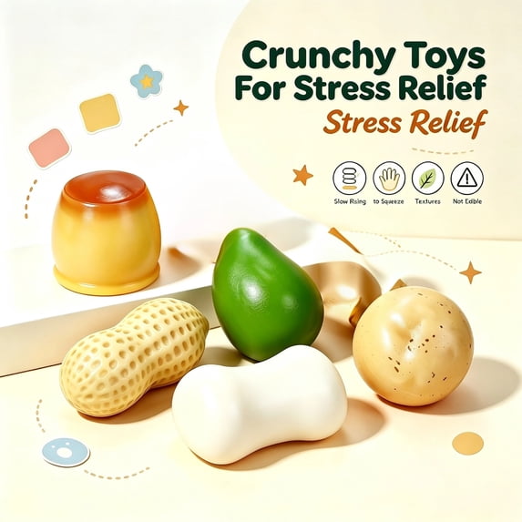 Toy Store Potato 5PC Crunchy Squishy Kit, Squishy Crunchy, Pudding Mango Peanut Soap ...