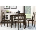 thumbnail image 1 of 5PC Dining Set with Divided X-Back Chairs / Enhances Dining Experience, 1 of 6