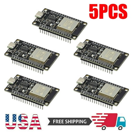 5PC ESP32 CH340C Development Board Wifi+Bluetooth Ultra Low Power core Type-C