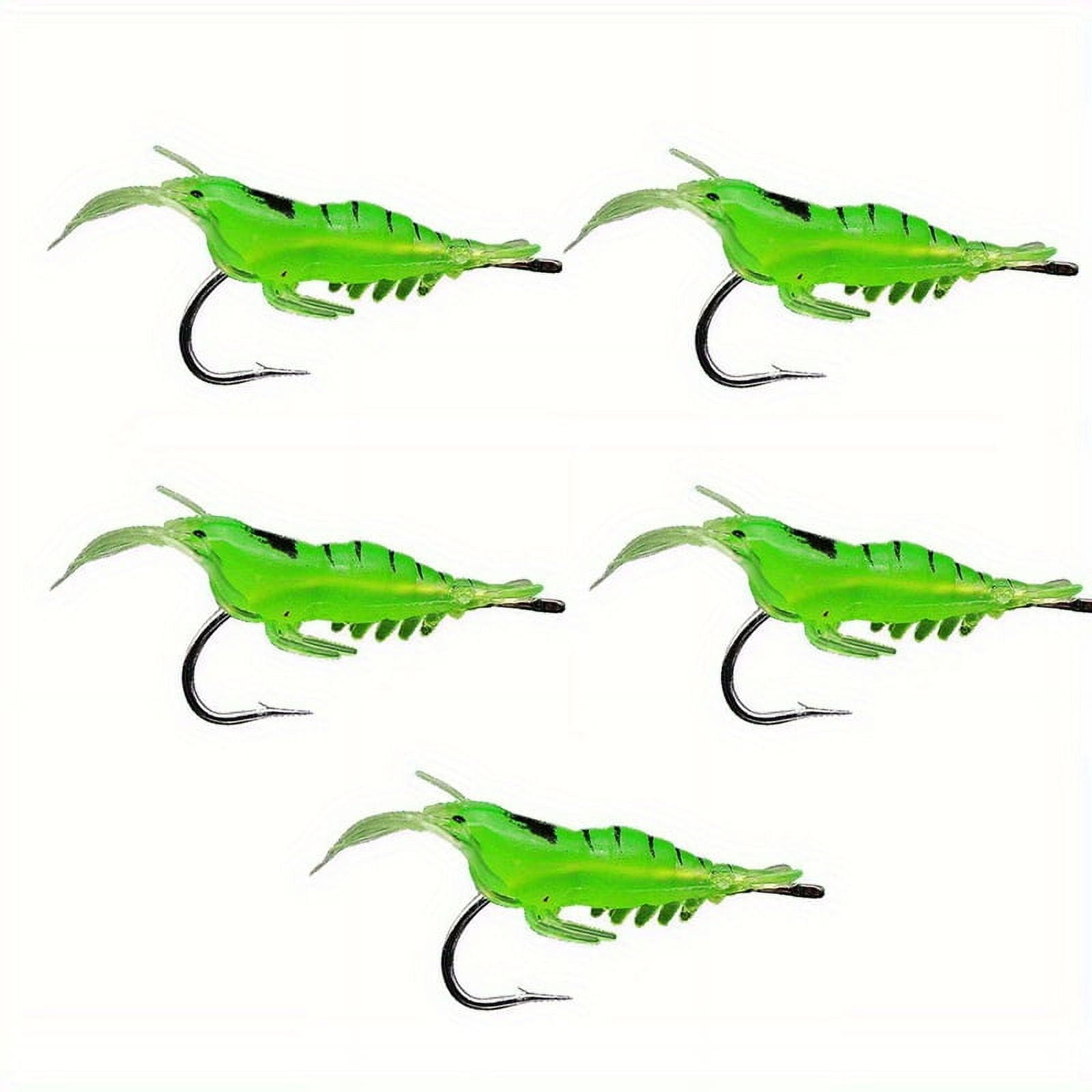 5PC Glow In The Dark Shrimp Fishing Lure: Lightweight & Easy To Use - Perfect For Beginners