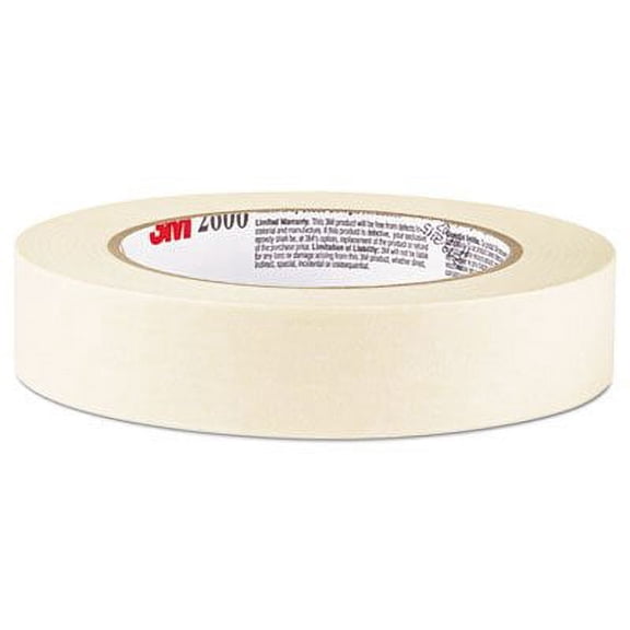 5PC Highland Economy Masking Tape, 3" Core, 0.7" x 60.1 yds, Tan