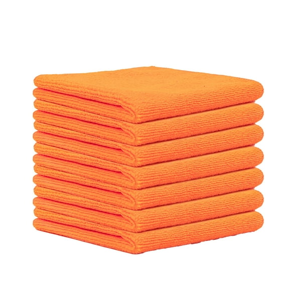 5PC Kitchen Towels Blue Red Orange Yellow & Green, Microfiber Cleaning Cloth,12 Pack Cleaning Rag,Cleaning Towels With 5 Color Assorted,HOMEXCEL