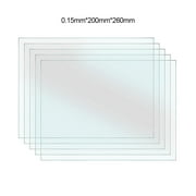 FEP Film Transparent Release Film Sheet 280*200m Thickness 0.1mm High  Transmittance Strength Compatible with Wanhao D8 D7 DLP Photon SLA UV Resin  3D