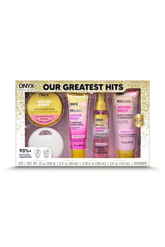 Our Greatest Hits Bath Gift Set, Winter Berry, 5 Piece
