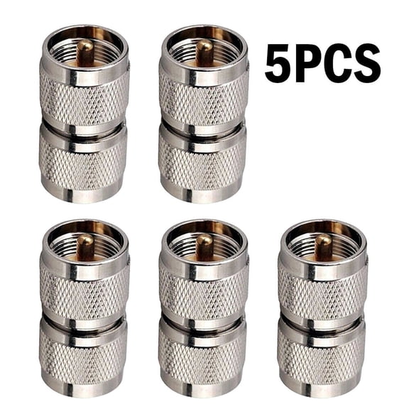 5PC PL259 Male Plug to UHF Male PL-259 RF Coaxial Adapter Connector USAA++