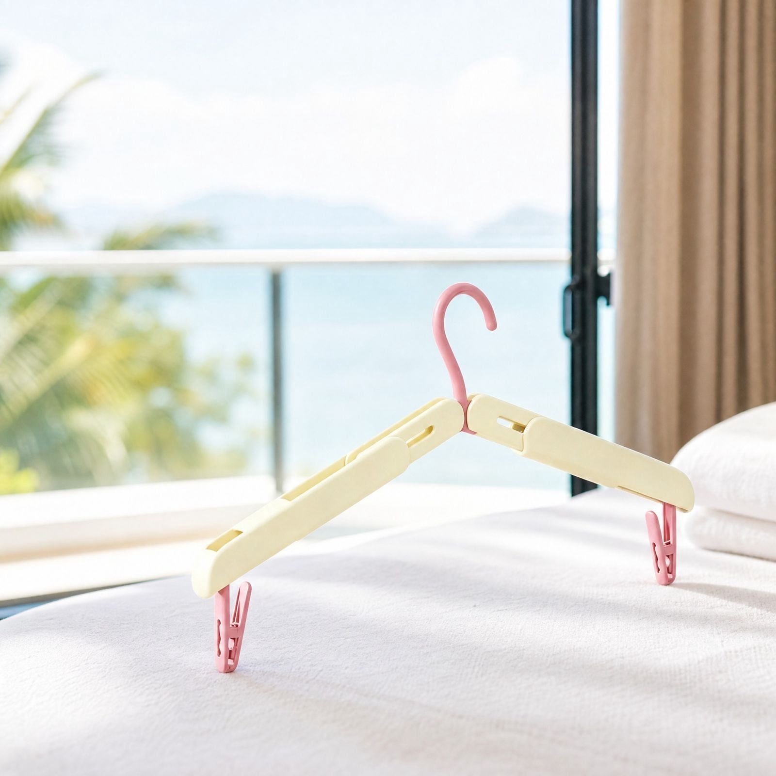 Transportable Clothes Rack 5PC Portable Folding Clothes Rack - Travel Multifunctional Hanging Rack ...