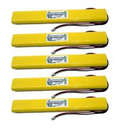 5PC Replacement Battery for Lithonia BBAT0043A,UNITECH BBAT0043A,LITHONIA ELB-B003.ELB-004 Replacement Battery Emergency Light 9.6V 1.1Ah NiCD