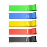 5PC Resistance Bands - High Elasticity Latex Resistance Band Yoga Fitness Elastic Ring Pound Strength Training Band Slip