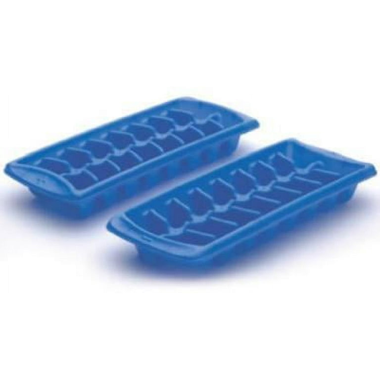 5PC Rubbermaid 2 Pack Periwinkle Stack/Nest Ice Cube Tray Flexible
