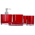 5PC/Set Acrylic Bathroom Accessories Bath Cup Bottle Toothbrush Holder