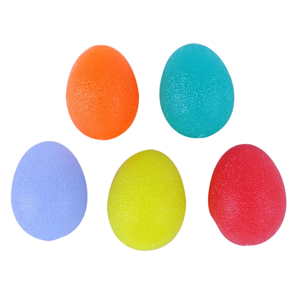 5PC Silicone Grip Balls Hand Therapy Squeeze Relief Stress Ball Hand Strengthener Ball Gel