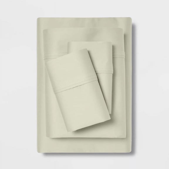 5PC Split Sheet Set-1 Flat Sheet, 2 Fitted Sheet with Fits Up to 30" Deep Pocket & 2 Pillowcover-400TC-100% Egyptian Cotton-Easy Fit & Soft-Ivory Solid-Split Cal-King Size