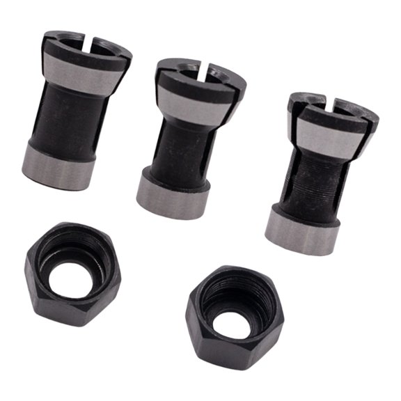5PC Sturdy Router Collet Conversion Head For Stable Operation In Various Models Ideal For Fine Processing