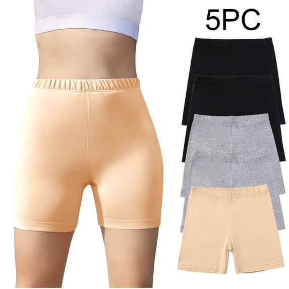 5PC Toddler Girls Comfortable Leggings Shorts 5-14 Years Girl Yoga Sports Shorts Pants Elastic Waist
