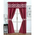 thumbnail image 1 of 5PC Window Set, Regal Home Collections Leila Embroidery Blackout Rod Pocket Curtain Panel, 1 of 7
