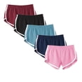 thumbnail image 1 of 5PC Women’s Elastic Waist Summer Solid Casual Outing Shorts Pants, 1 of 2
