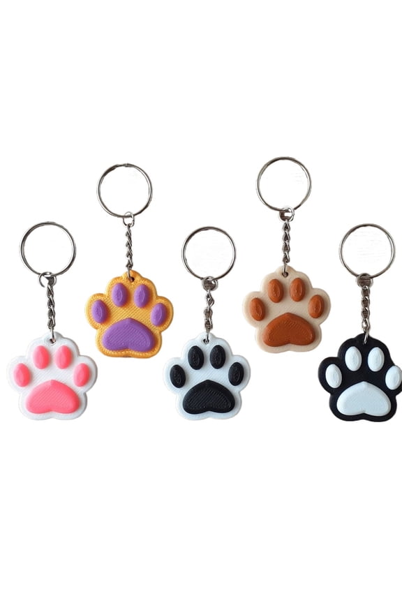 5PC animal claw keychain 3D printing