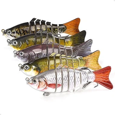 5PC artificial baits fishing lure Lifelike Swimming Action for all fish