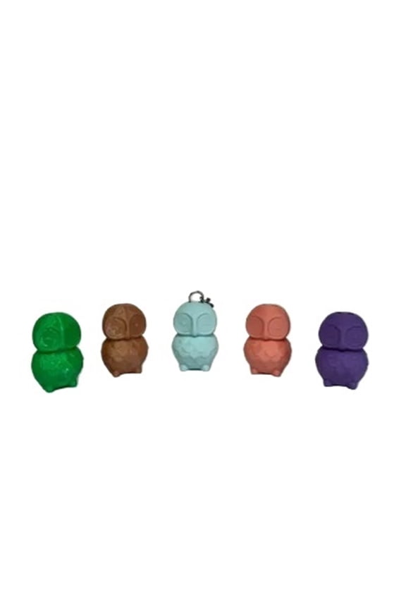 5PC cute owl keychain 3D printing