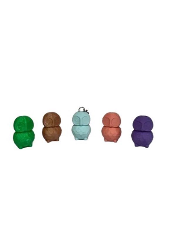5PC cute owl keychain 3D printing