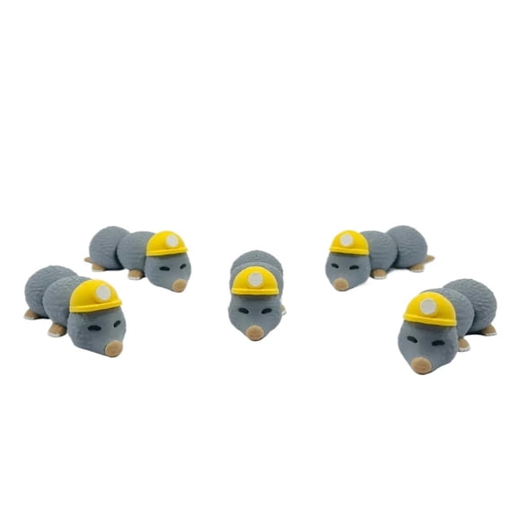 5PC movable mole 3D printing