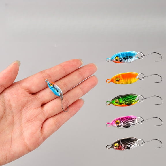 5PC personalized custom style Length and width Fishing Lures Jigs Durable Micro Object Sequined Suit Luya Bait