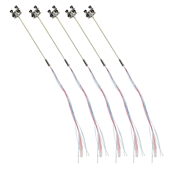 5PCS 1:100 Scale Model Post Lamps LED Street Lights for Railway and ...