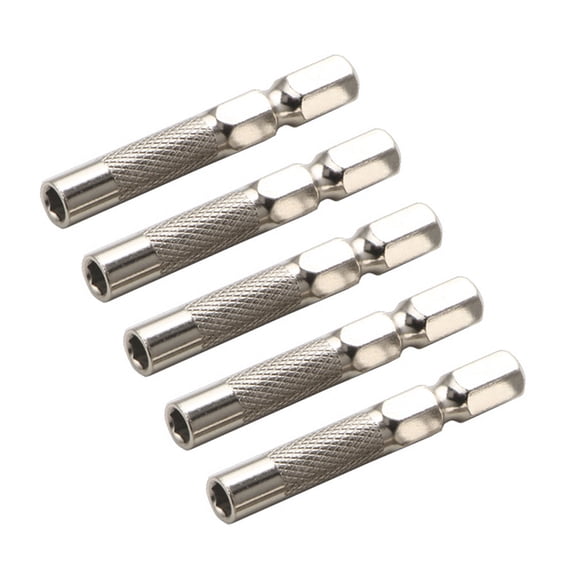 5PCS 1/4Inch to 4mm Hexagonal Bit Adapter Socket Shank Converters for Precise Screwdriver Set