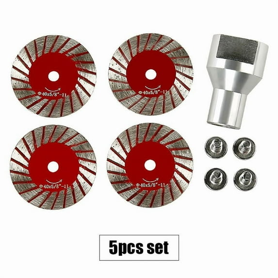 5PCS 1.57"(40MM) Diamond Saw Blades - for Granite, Marble, Sandstone, Angle Grinder Tool for Carving, Tombstone & Stone, Lettering in Masonry & DIY