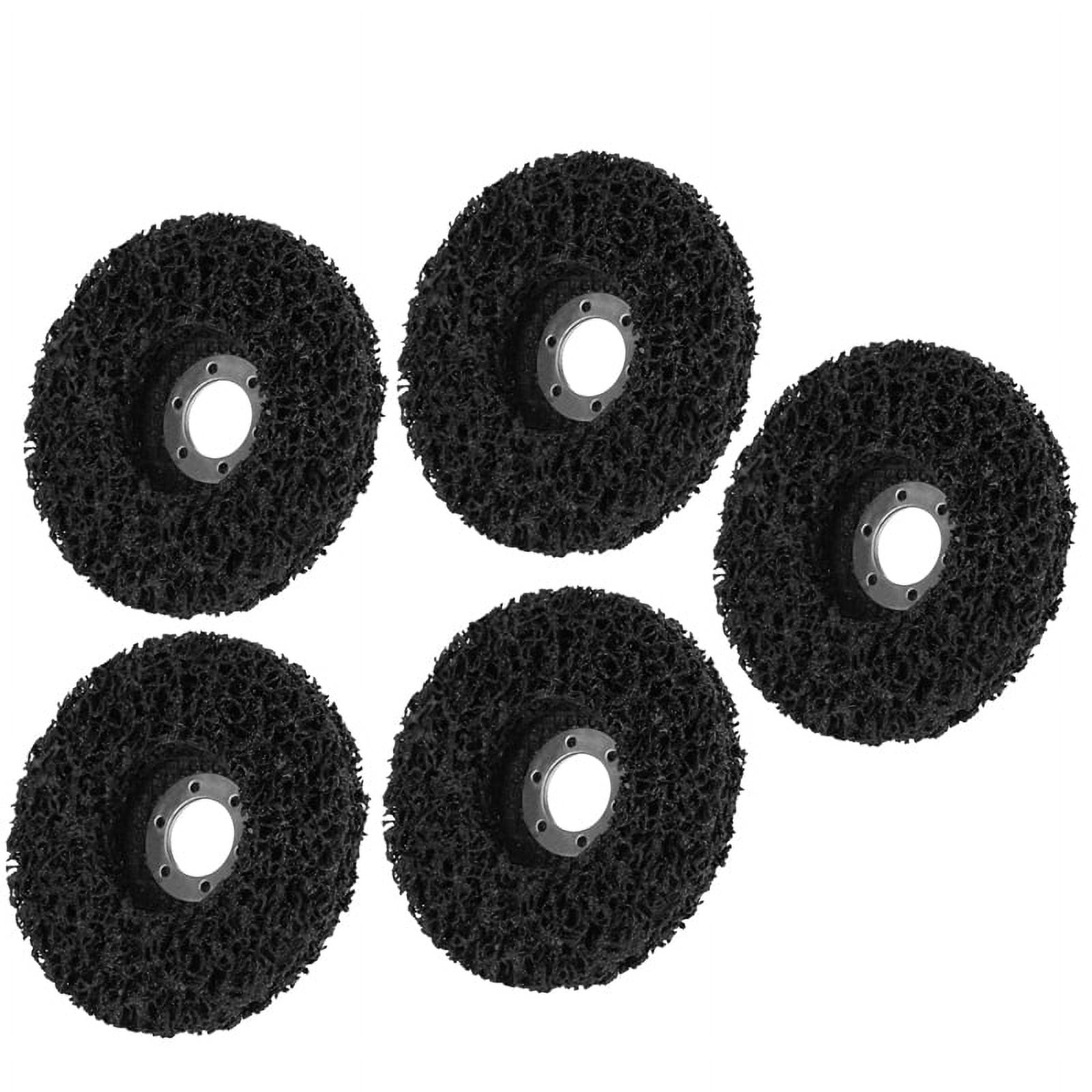 5PCS 125mm Black Strip Wheel Disc, Flaking Materials/Paint/Rust Removal