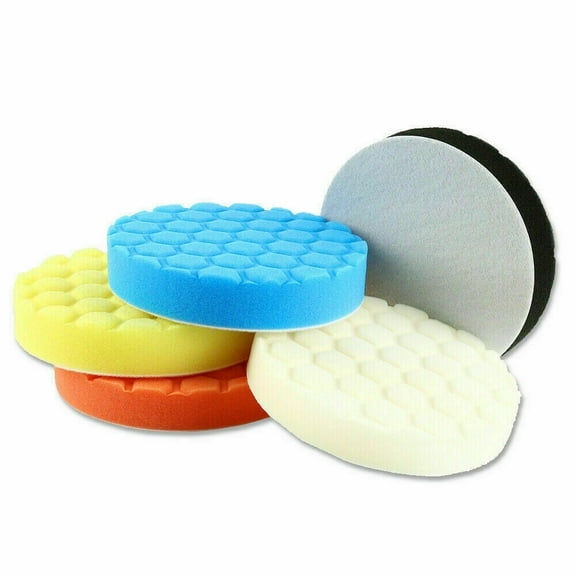5PCS 125mm Hex Style Polishing Pads DA Orbital Rotary Polisher 5 inch P60-80