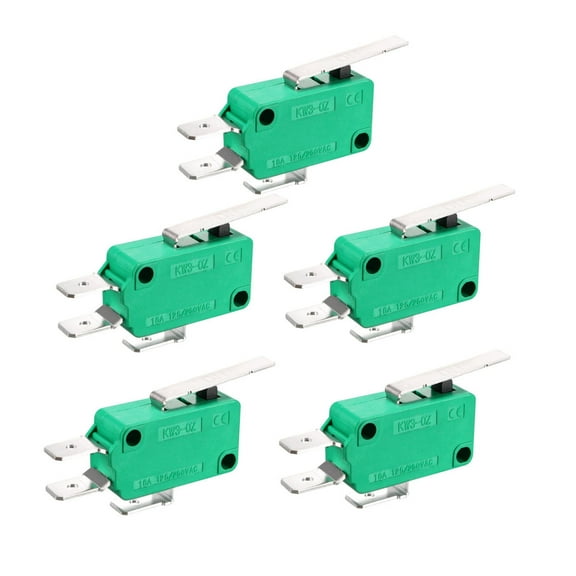 5PCS 16A 125/250VAC SPDT NO NC Hinge Lever Type Micro Limit Switches