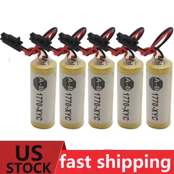 5PCS 1770-XYC Battery 3V 1800mAh For Allen Bradley PLC 1770-XYC/A 1770-XYB New US STOCK