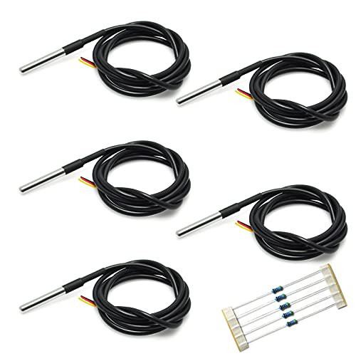 5PCS 1M DS18B20 Temperature Sensor Waterproof Digital Thermal Probe Sensor for Arduino EK1083