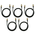 thumbnail image 1 of 5PCS 1m/3.3ft for SPDIF Toslink Square Port Optical Fiber Audio Adapter Cable for TV Speaker, 1 of 8