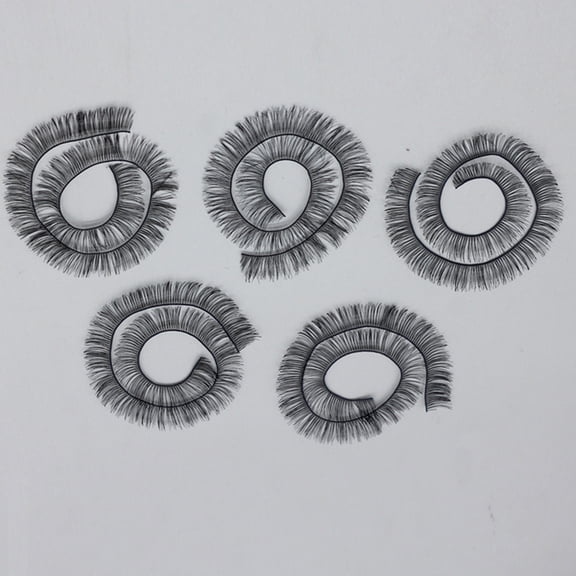 5PCS 20cm Realistic Nylon Doll Eyelashes Set Customizable Length Life Like Eyelash For Doll Makeover Makeup Project