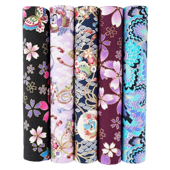 Szuares 5PCS 25 x 25cm/50 x 50cm Squares Cotton Craft Japanese Fabric Cloths ...