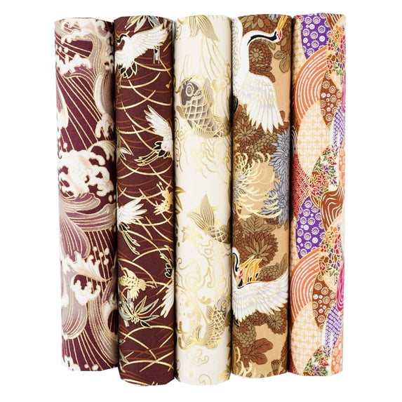 Szuares 5PCS 25 x 25cm/50 x 50cm Squares Cotton Craft Japanese Fabric Cloths ...