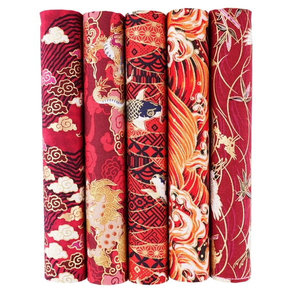 Szuares 5PCS 25 x 25cm/50 x 50cm Squares Cotton Craft Japanese Fabric Cloths ...