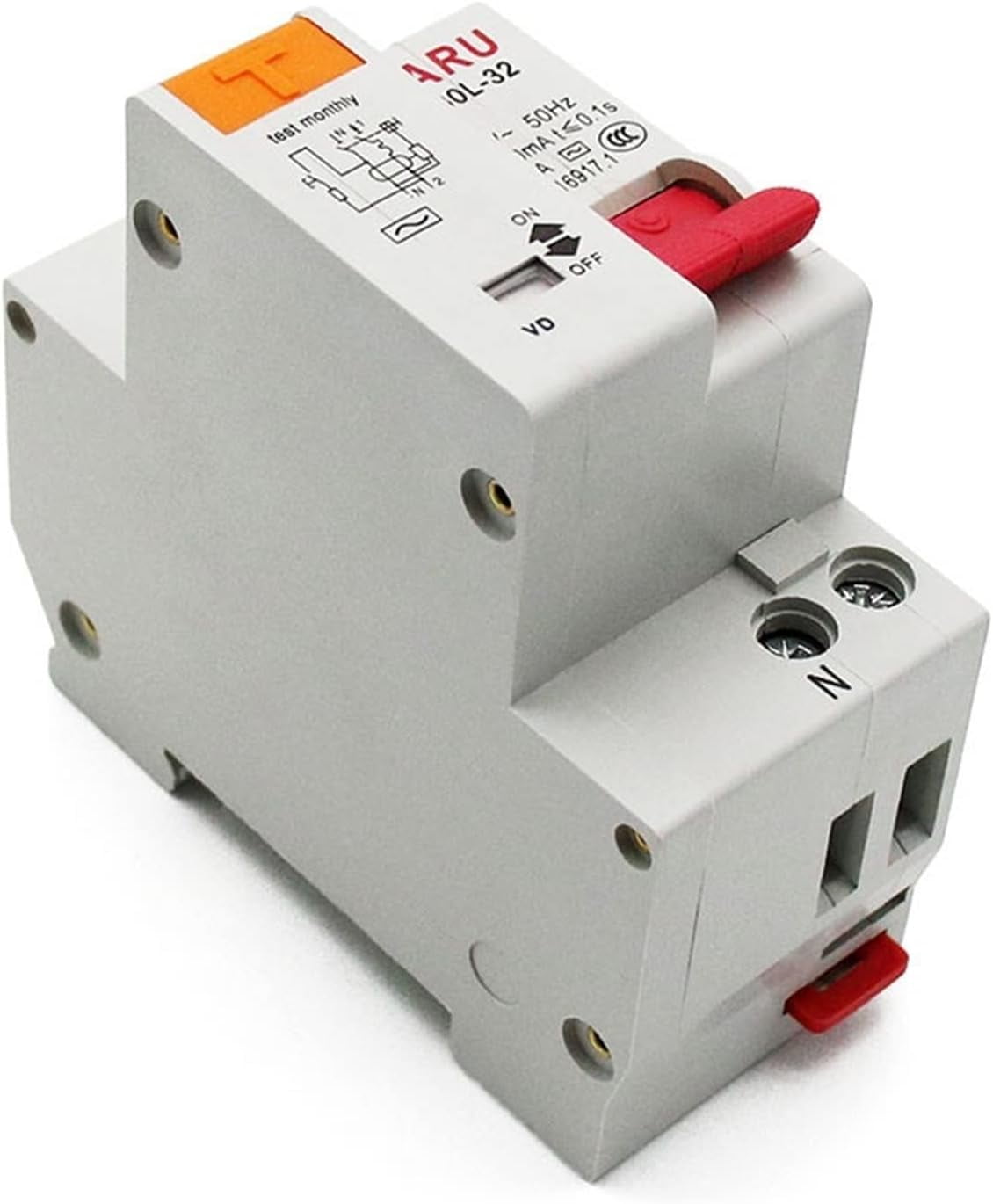 5PCS 25A DZ30L EPNL 230V 1P+N Residual Current Circuit Breaker with ...