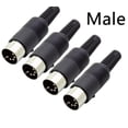 thumbnail image 1 of 5PCS 3/4/5/6/7/8 Pin DIN Male Female Plug Socket Jack Solder Connector, 1 of 16