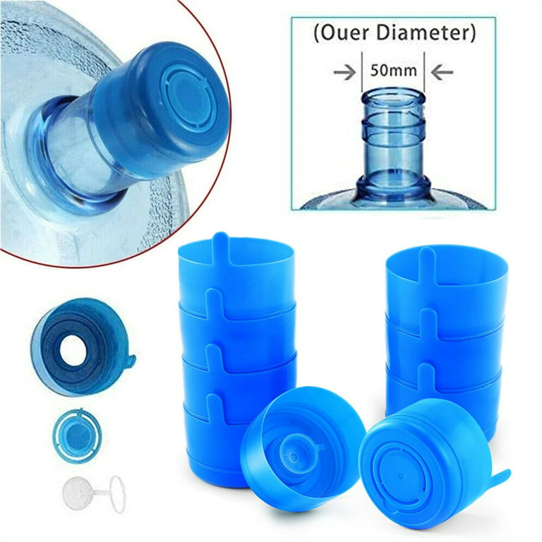 Zddaoole 30 Pack Non Spill Caps,Reusable 55mm 3 and 5 Gallon Water Bottle  Snap On Cap,Replacement No…See more Zddaoole 30 Pack Non Spill  Caps,Reusable