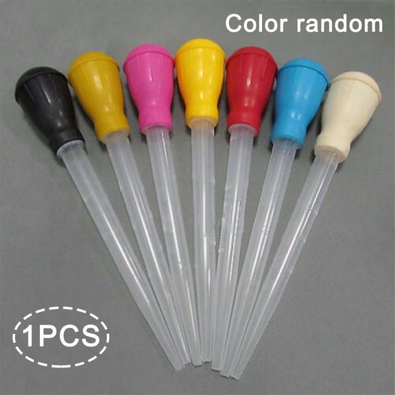 5PCS 30ml Turkey Baster & Meat Injector Clear Tube Flavor Injector for BBQ & Roasting, Graduated Syringe for Marinades & Gravies