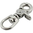 thumbnail image 1 of 5PCS 316 Stainless Steel Swivel Spring Eye Snap Trigger Clip Hook 65mm Snap Hook (Size: 65mm), 1 of 5