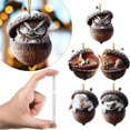 thumbnail image 1 of 5PCS 3D Forest Animal Acorn Ornaments, Woodland Christmas Tree Decorations , Rustic Hanging Ornaments for Christmas Tree Wreath Garland Mantel Home Holiday Decor, 1 of 7