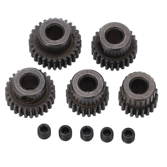 5PCS 48DP Motor Gear Steel 20T 22T 24T 26T 28T Pinion Gear Set 5mm Shaft Hole Motor Gears for 1/10 RC Car Replacement Parts