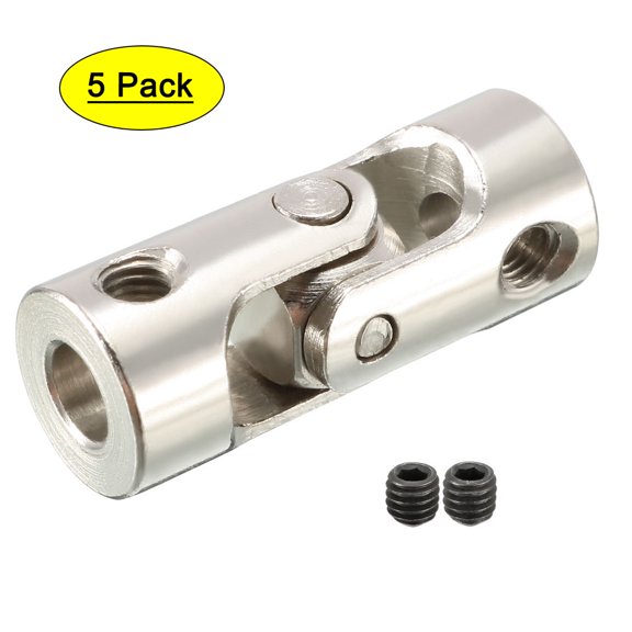 5PCS 4mm to 4mm Rotatable Universal Steering Shaft U Joint Coupler L23XD9